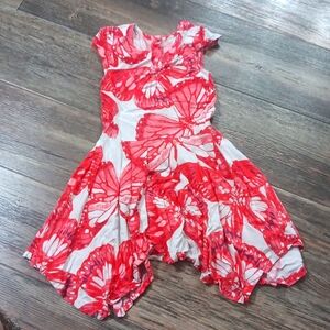 Crazy 8 Red and White Butterfly Dress (7)